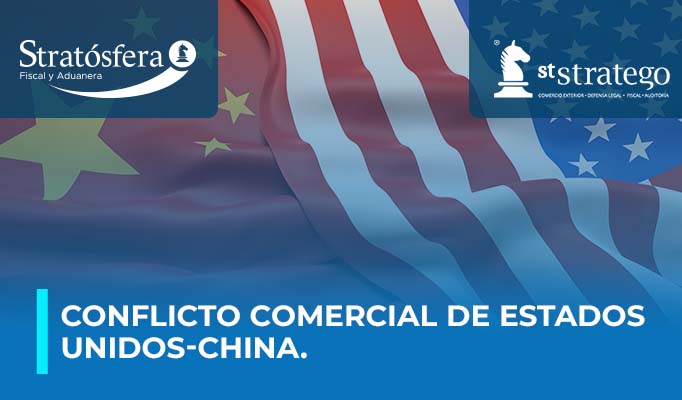 Conflicto comercial de Estados Unidos-China.