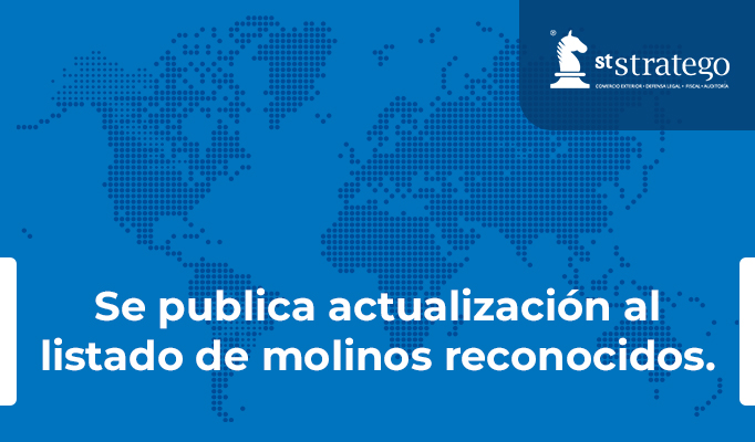 Se publica actualización al listado de molinos reconocidos.