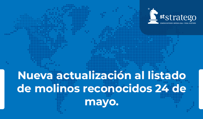 Nueva actualización al listado de molinos reconocidos 24 de mayo.