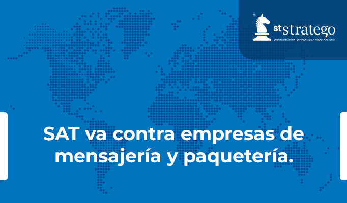 SAT va contra empresas de mensajería y paquetería.