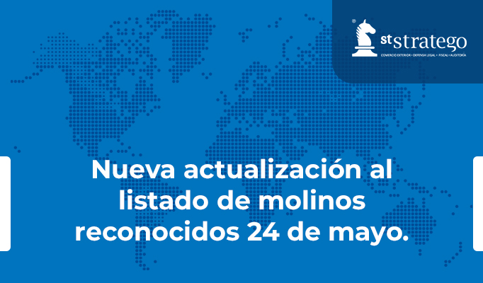 Nueva actualización al listado de molinos reconocidos 24 de mayo.